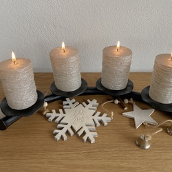 Adventsbogenkerzenhalter  handgeschmiedeter Kerzenhalter fr die Weihnachtszeit