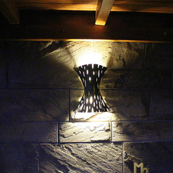 Schmiedeeiserner Lampenschirm  Auenlampe RINDE  luxurise Leuchten fr Lauben, Terrassen, Garagenbeleuchtung 