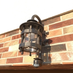 Outdoor wall mounted lighting with photocell sensor  HISTORIC  aforged exterior lighting