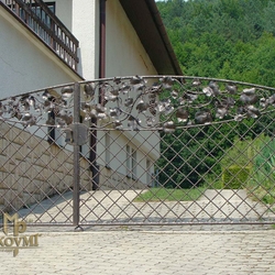 A wrought iron gate - luxury, vine - A hand forged gate