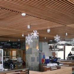 Leuchte aus Edelstahl – Bar Rotunda, Skigebiet Chopok – Innenleuchten, geschmiedet als einzigartige Beleuchtung